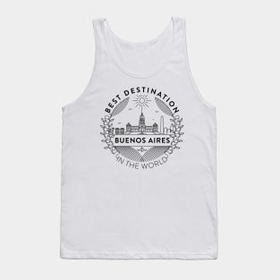 Buenos Aires Minimal Badge Design Tank Top